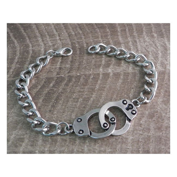 Amigaz Handcuff Curb Chain Bracelet