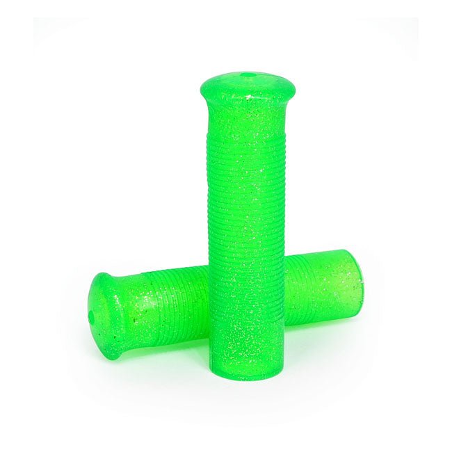 Anderson 1" Glitter Motorcycle Grips Glitter Apple Green