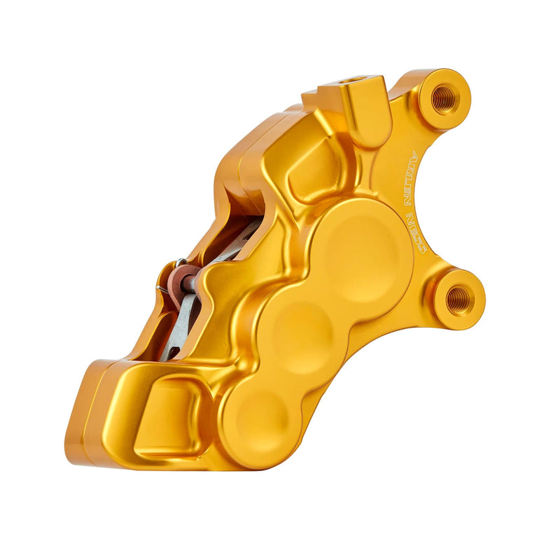 Arlen Ness 6-piston 11.8" Front Brake Caliper for Harley 06-17 FLST Softail / Front Left / Gold