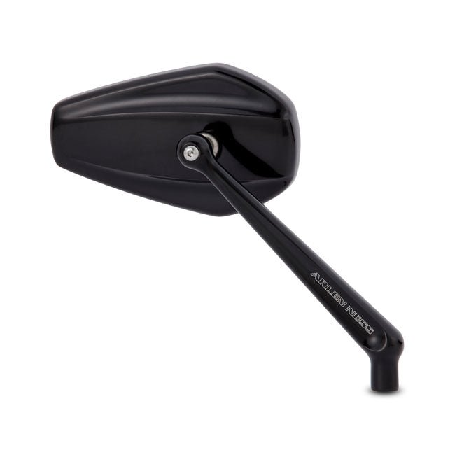 Arlen Ness Mini Stocker Motorcycle Mirror Black / Right