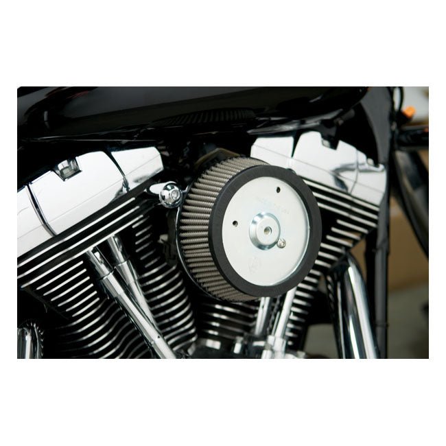 Arlen Ness Stage 1 Big Sucker Oval Air Cleaner for Harley 88-20 Sportster XL (excl. Forty Eight, Seventy Two, Iron); 88-15 FX with oval air cleaner cover / Chrome