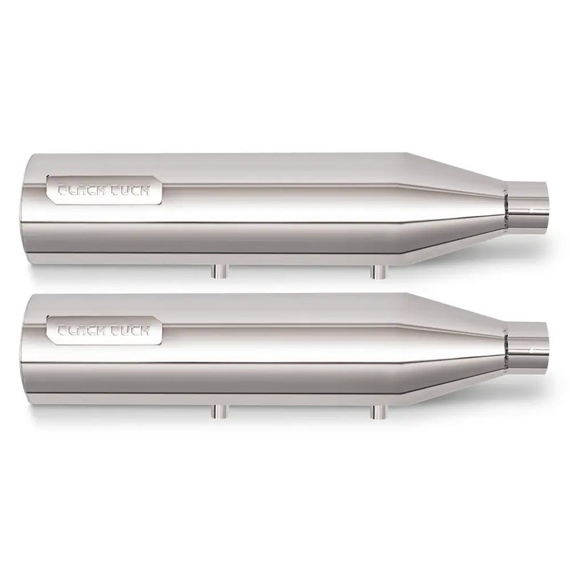 Black Duck RaidRunner EC Euro Approved Slip-On Mufflers for Harley