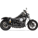 Bassani Road Rage II Mega Power 2-into-1 Exhaust System for Harley 06-17 Dyna with mid controls / Black  - Customhoj