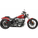 Bassani Sweeper Radial Exhaust System for Harley 86-17 Softail / Chrome with black slotted heat shields  - Customhoj