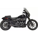 Bassani The Ripper Short 2-into-1 Exhaust System for Harley 18-24 Softail Street Bob / Low Rider / Standard / Slim / Fat Bob (excl. Low Rider ST) / Black  - Customhoj
