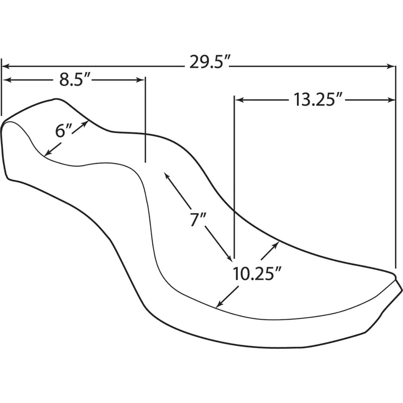 Drag Specialties Mini King and Queen Seat for Harley