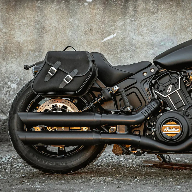 Longride Heritage 23L Click-On Motorcycle Saddlebag Set