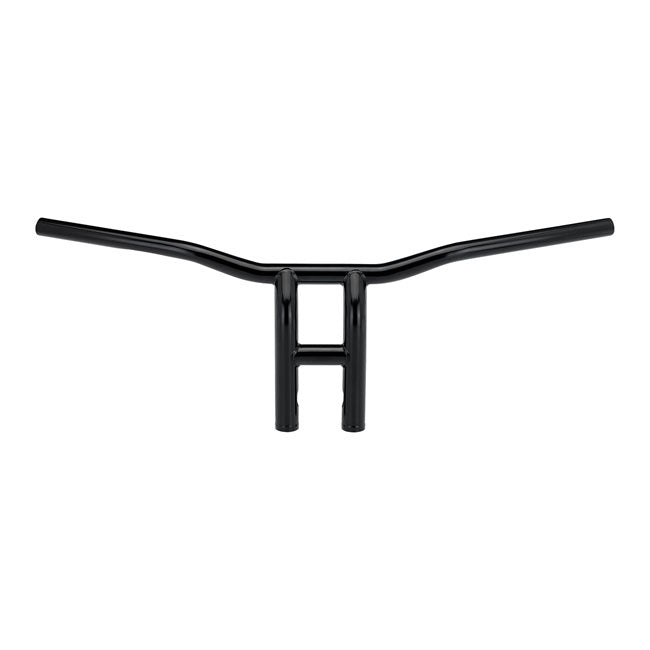 Biltwell 1-1/8" Tyson XL Pullback Motorcycle Handlebars 10" Black / With dimples (for Harley controls)