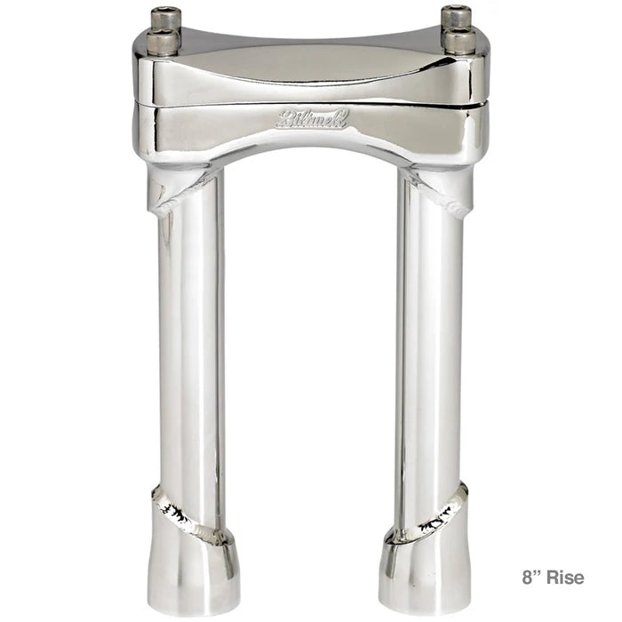 Biltwell Murdock Handlebar Risers Chrome / 8" (20.3cm)