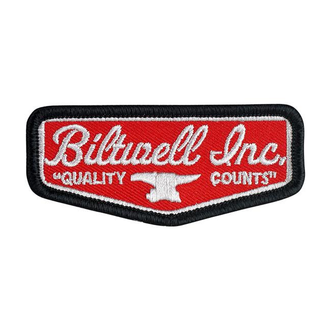 Biltwell Shield 3" Patch Red/Gray/Black