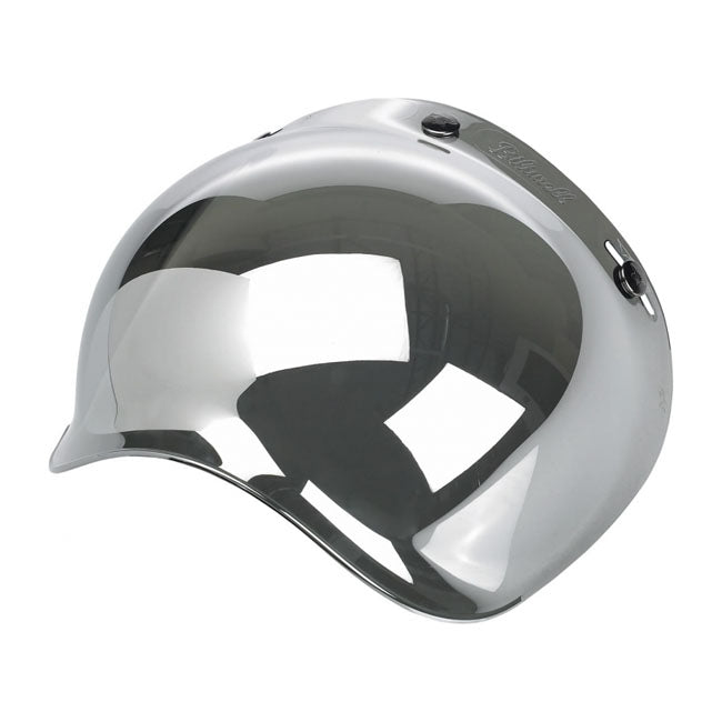 Biltwell Visor Chrome Biltwell Anti-Fog Bubble Visor for Open Helmets Customhoj