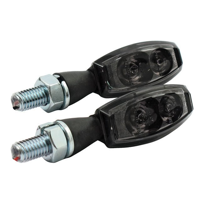 Blaze LED Motorcycle Turn Signals Black dark lens