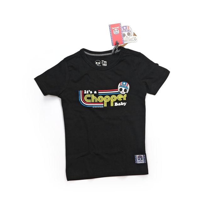 Bobby Bolt It's A Chopper Baby T-Shirt Black