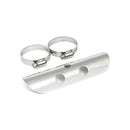 Bullet Hole Universal Motorcycle Exhaust Heat Shield Chrome / 1 3/4" (4.4cm) / 7" (17.8cm)  - Customhoj