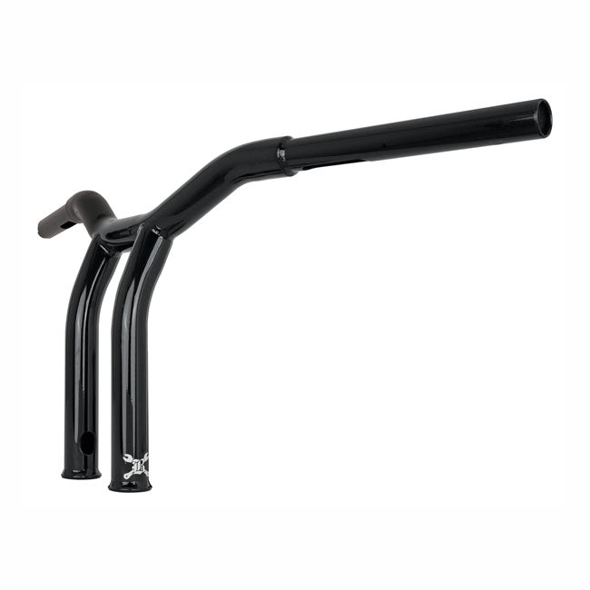 Burly Dominator Raked 1-1/4" T-Bar Handlebars 10” Rise