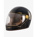 By City Roadster III Carbon Integral Motorcycle Helmet Carbon Golden Blue / XS (53-54cm)  - Customhoj
