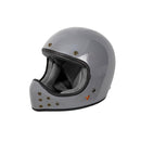 By City The Rock Retro Motocross Motorcycle Helmet Gray / XS (53-54cm)  - Customhoj