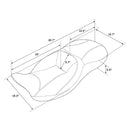 C.C Rider Sunrider 2-Up Seat for Harley 08-25 Touring (exkl. 23-25 CVO; 24-25 Road Glide / Street Glide) / Pleated  - Customhoj