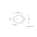 C-Racer Classic bobber Solo Seat withium Black