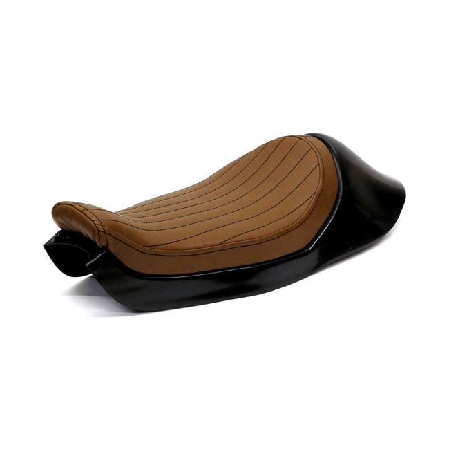 C-Racer Sportster Cafe Racer Seat Dark Brown XL 01-21