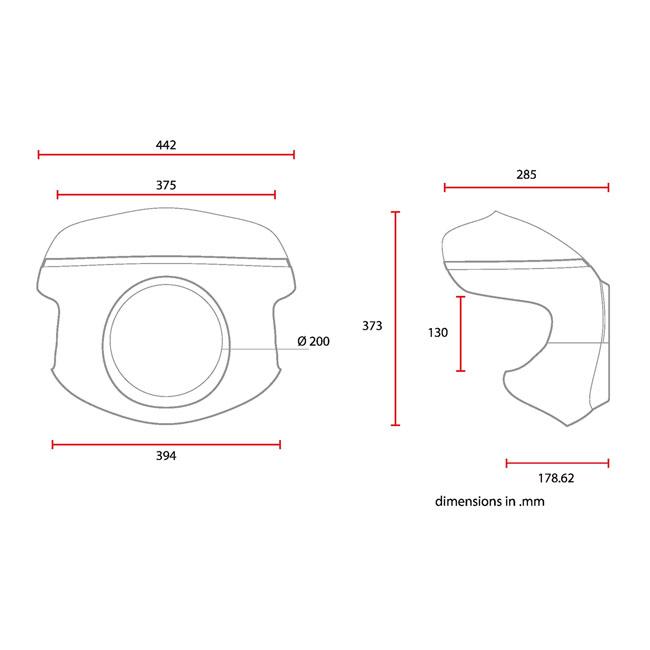 C-Racer Universal Cafe Racer Mask No7.1