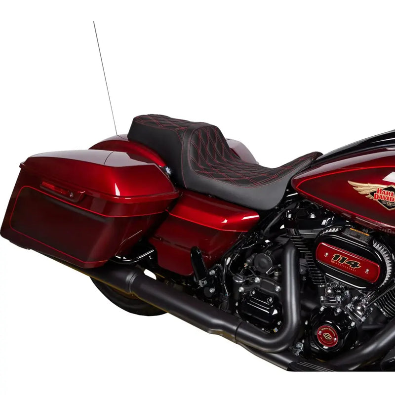 Drag Specialties Performance Predator 1-Up Seat for Harley