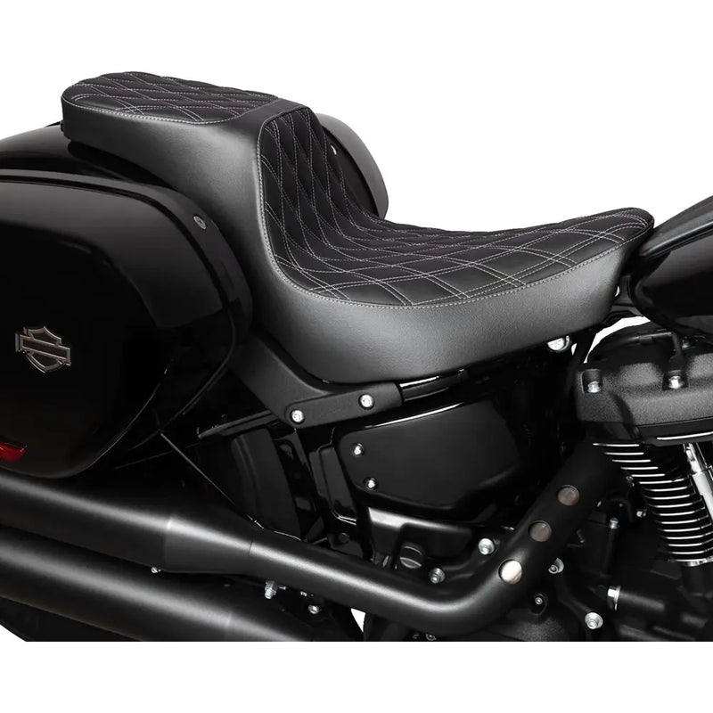 Drag Specialties Performance Predator 2-Up Seat for Harley