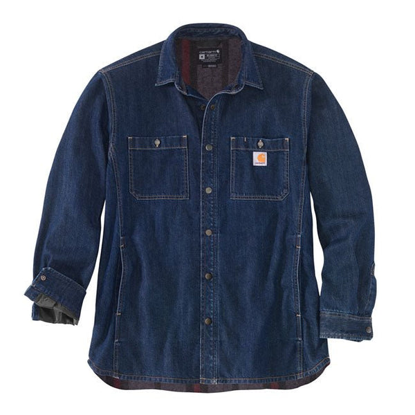 Carhartt Denim Fleece Lined Shirt Glacier S