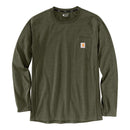 Carhartt Force Flex Pocket Longsleeve Basil Heather / S  - Customhoj