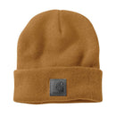 Carhartt Knit Logo Cuffed Beanie Brown