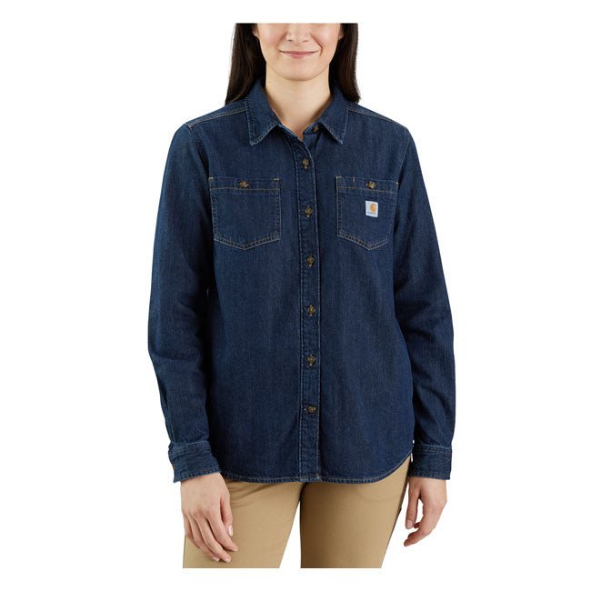 Carhartt Midweight Women Denim Shirt