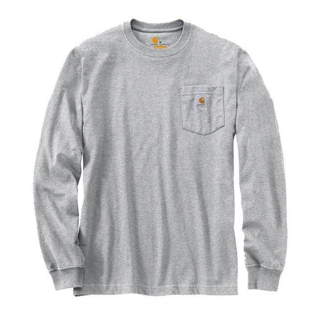 Carhartt Pocket Longsleeve Heather Grey / S