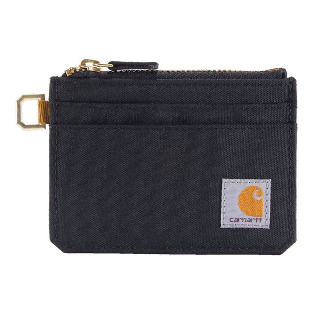 Carhartt Zippered Card Keeper Wallet Black  - Customhoj