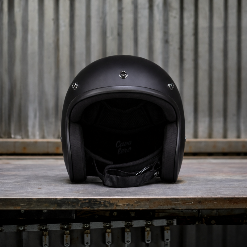 best low profile open face motorcycle helmet Cavalero Slimline II Low Profile Open Jet Helmet