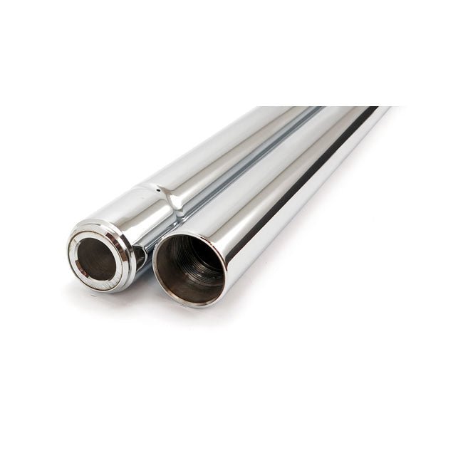 CC Eng 41mm Fork Tubes Show Chrome 20-32" FL 77-84; FLT, FLHT 80-83; FXWG 80-83 20-3/4"