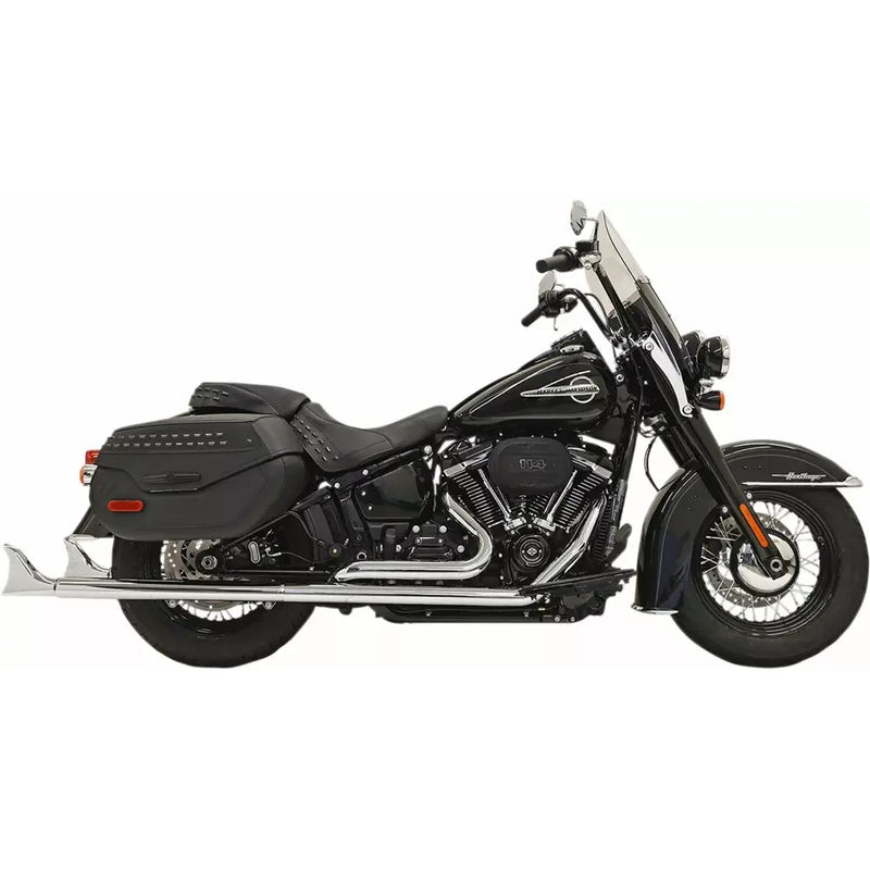 Bassani Fishtail True Dual Exhaust System for Harley