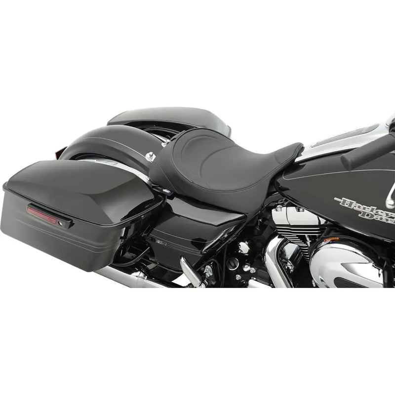 Drag Specialties Backrest Receptible Solo Seat for Harley