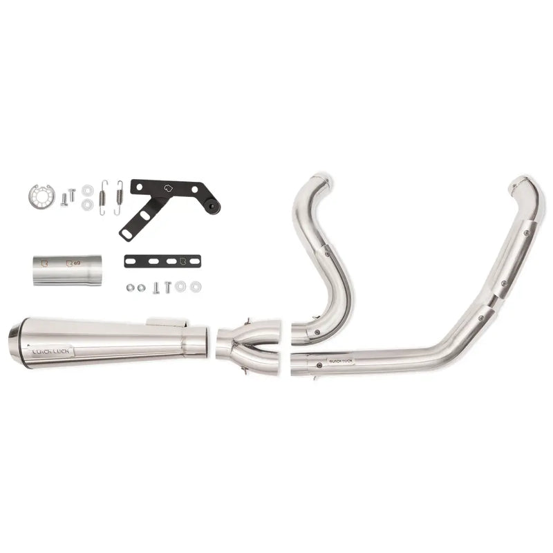 Black Duck Fighter EC Euro Approved 2-into-1 Exhaust for Harley