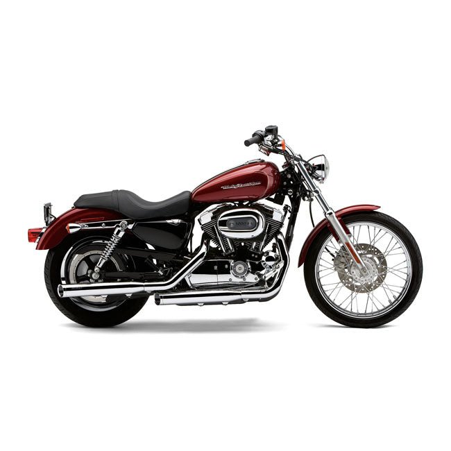 Cobra 3" Slash Cut Slip-On Mufflers for Harley 12-13 Sportster XL1200V Seventy Two / Chrome