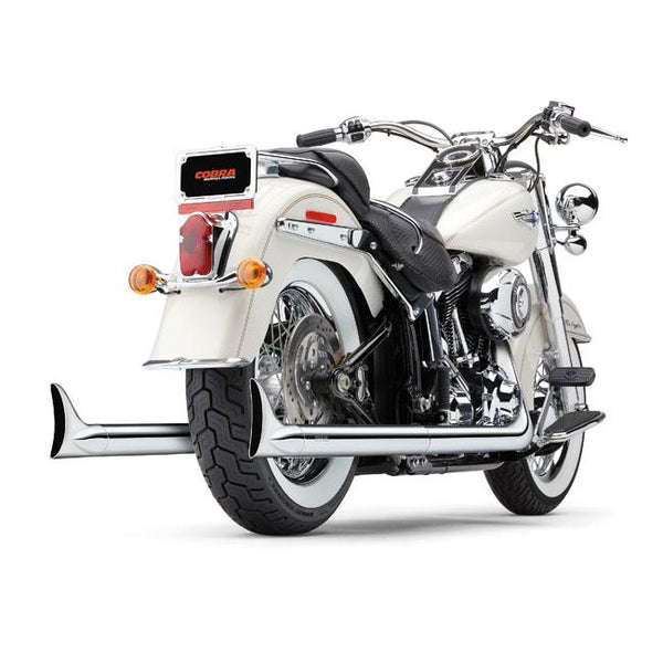 Cobra Bad Hombre Duals Fishtail Exhaust Softail 12-17