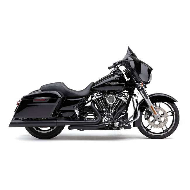 Cobra True Dual Head Pipes for Harley 17-25 Touring / Black  - Customhoj