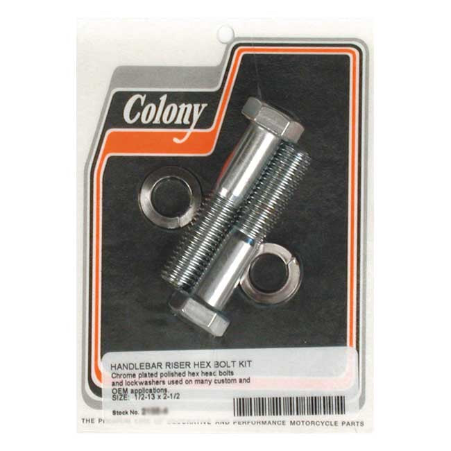 Colony Riser Bolt Set Chrome hex head / 1/2-13 / 2 1/2" (6.35cm)