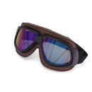 CRG Speed Classic Vintage Motorcycle Goggles Brown / Iridium
