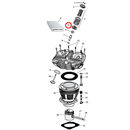 Cylinder Parts Diagram Exploded View for Harley Shovelhead 5) 66-79 Shovelhead. Manley valve spring collar, lower (set of 4).