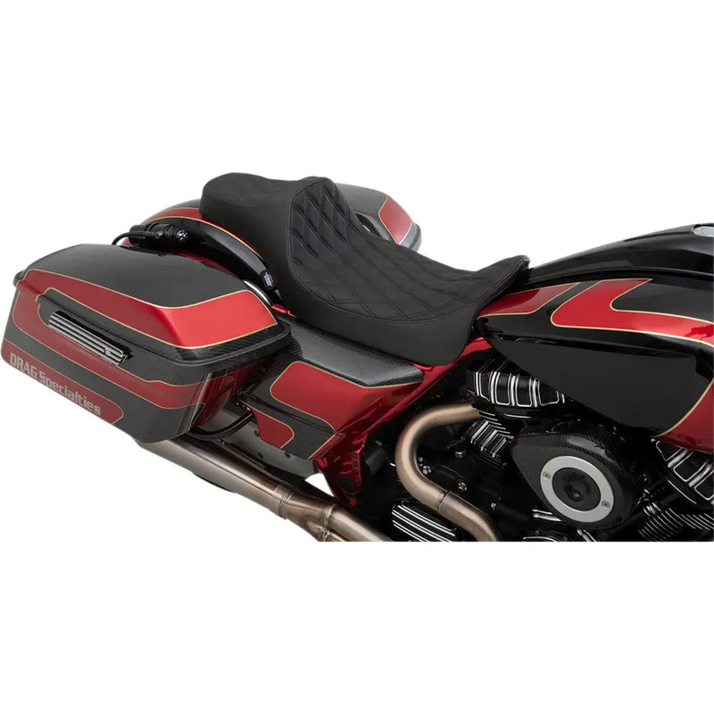 Drag Specialties Predator III Extended Reach Seat for Harley