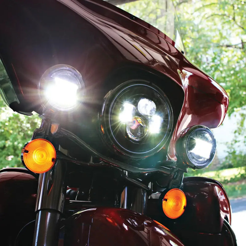 Bright 4.5" Motorcycle LED Spotlight Inserts