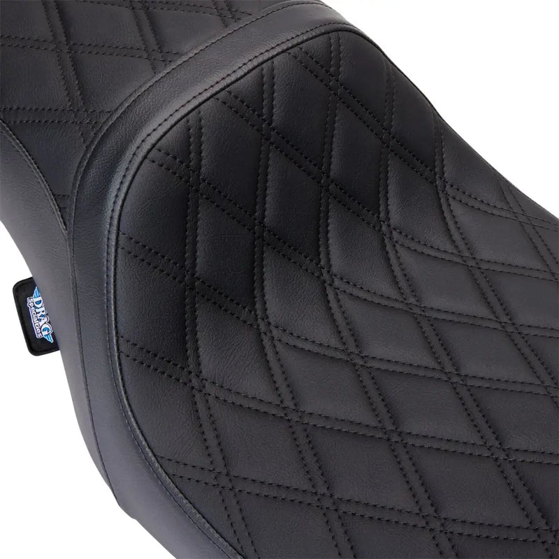 Drag Specialties Performance Predator 2-Up Seat for Harley