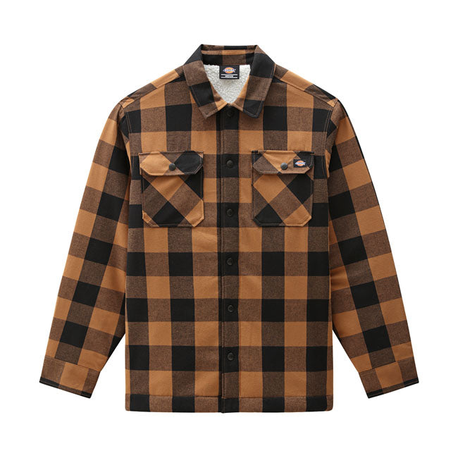 Dickies Sherpa Lined Sacramento Shirt Brown / S