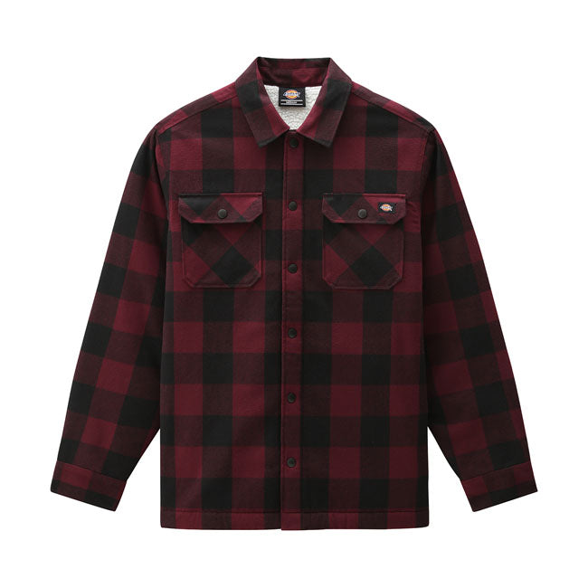 Dickies Sherpa Lined Sacramento Shirt Maroon / S