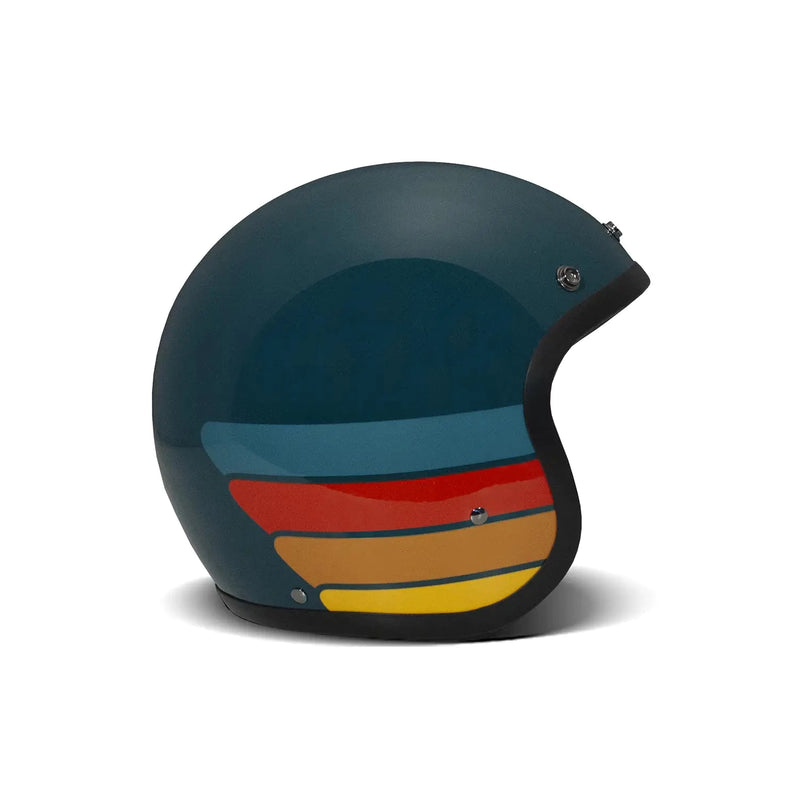 DMD Retro Custom Open Motorcycle Helmet Petrolhead / XS (54cm)  - Customhoj